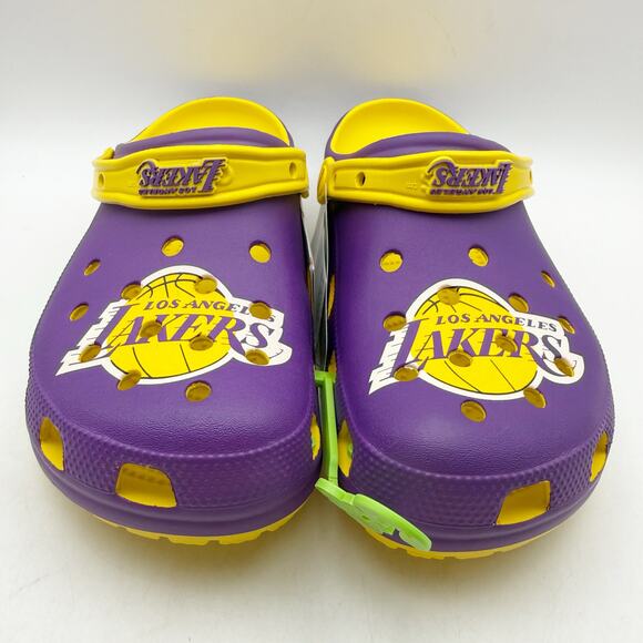CROCS Mens NBA Los Angeles Lakers Clog US 10 EU 43.5 Purple Yellow NWT main image 9